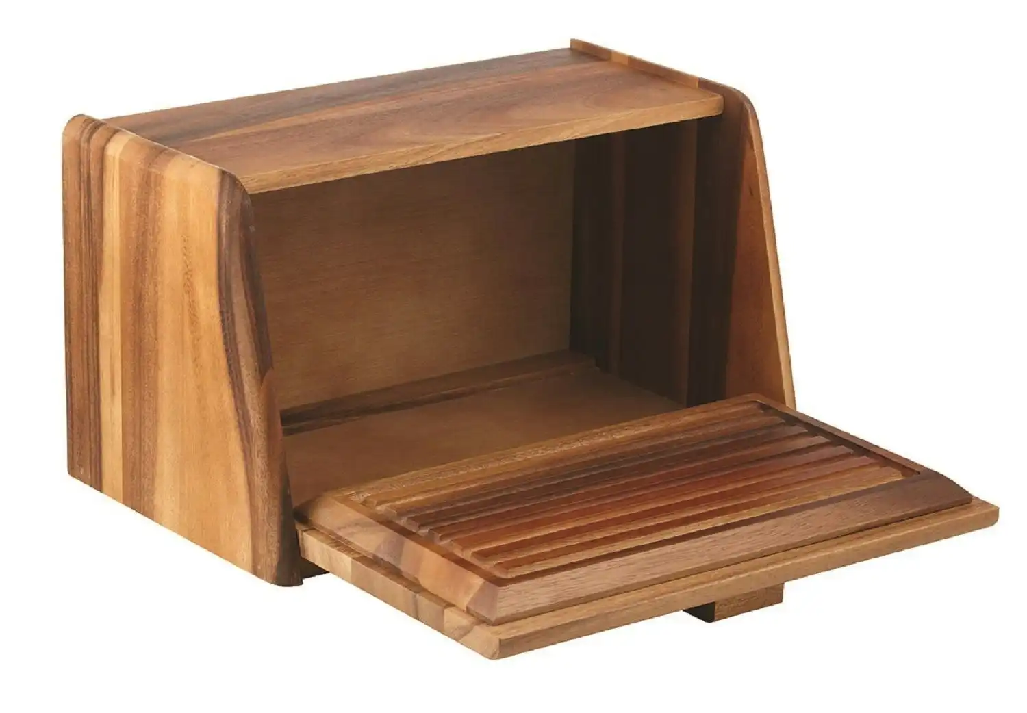 Davis And Waddell Acacia Bread Box