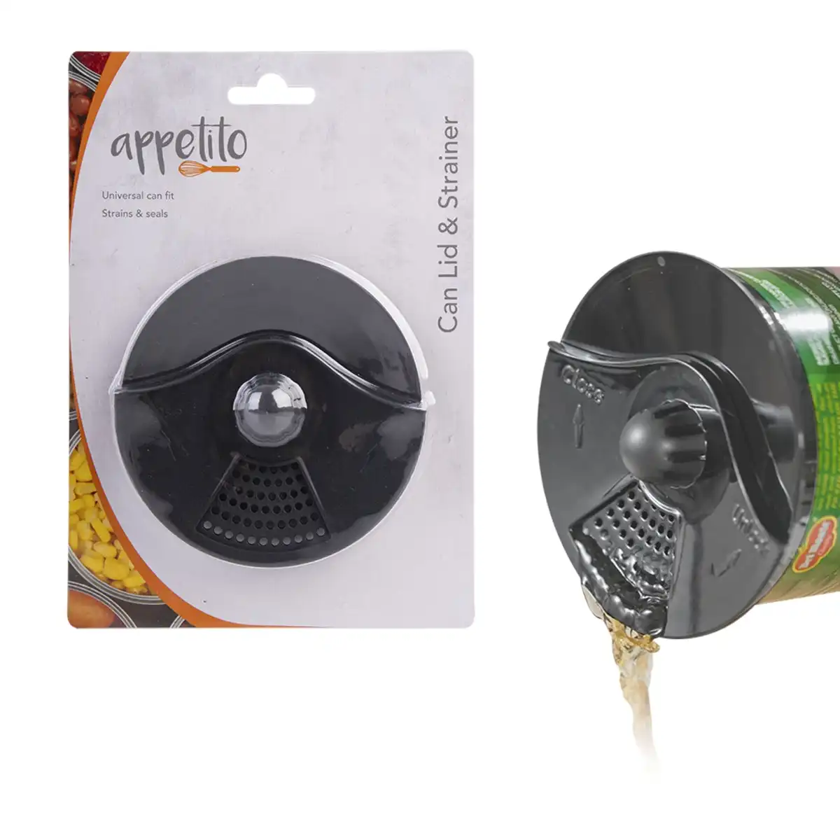 Appetito Can Lid & Strainer