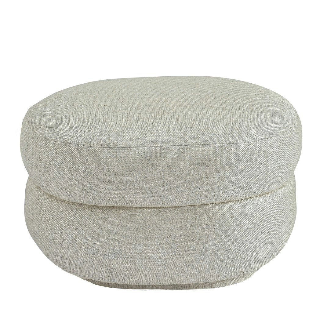 Aurora Foot Stool - Natural Linen