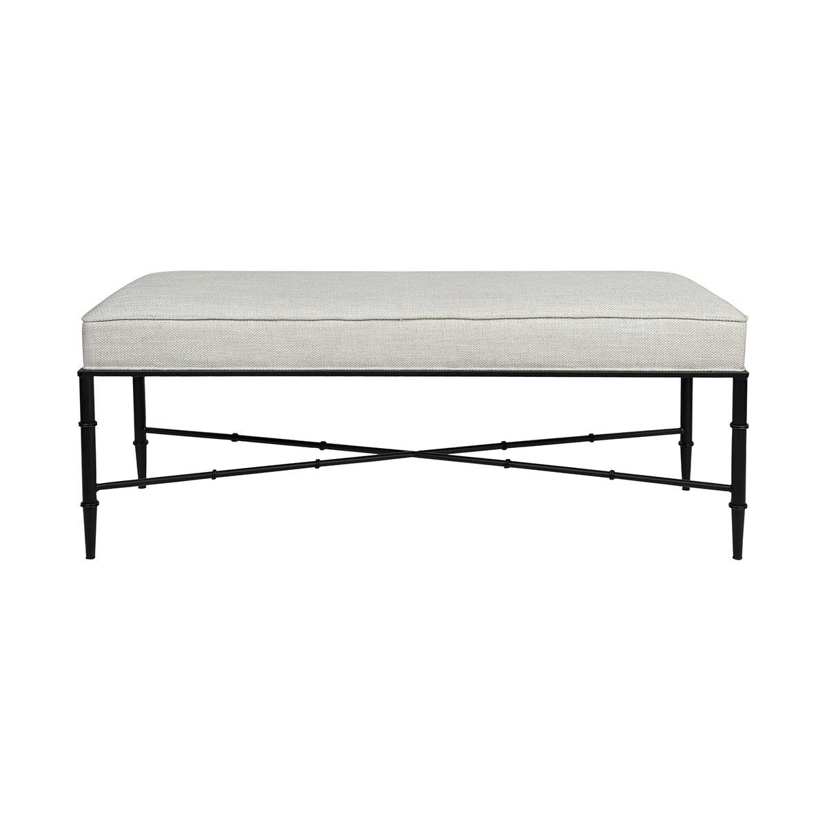 Hacienda Bench Ottoman - Natural Linen