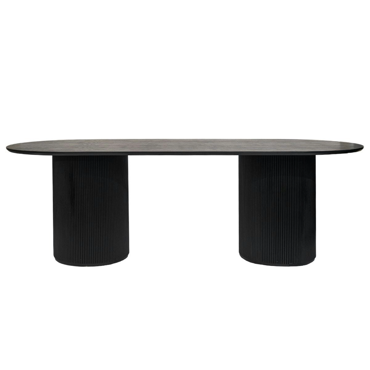 Arlo Oval Dining Table - 2.4m Black