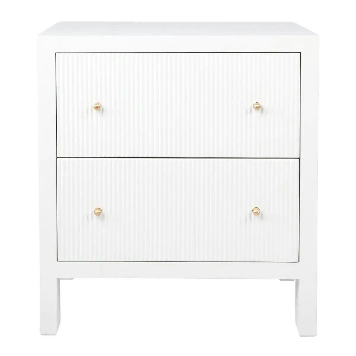 Ariana Bedside Table - Large White