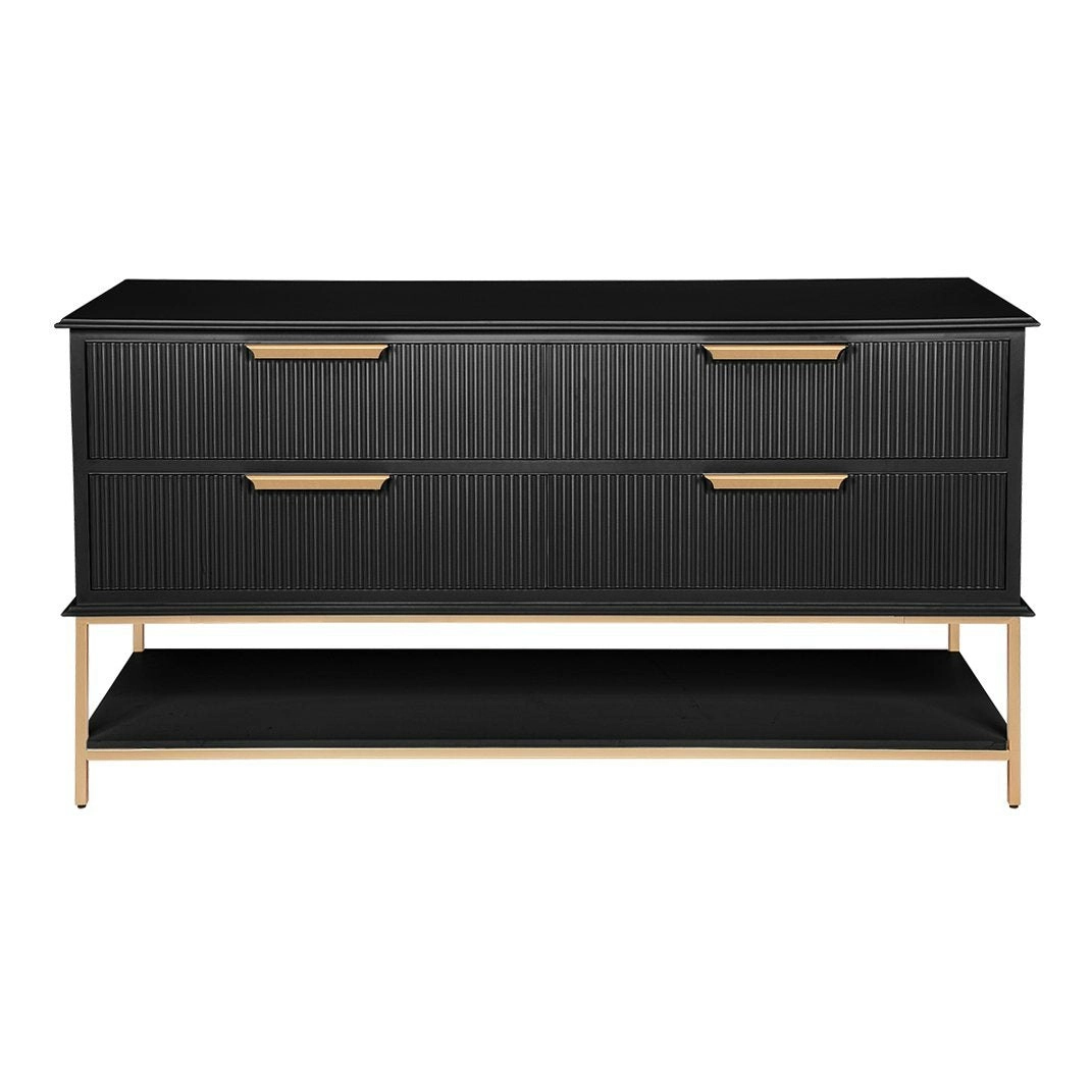 Aimee 4 Drawer Chest - Black