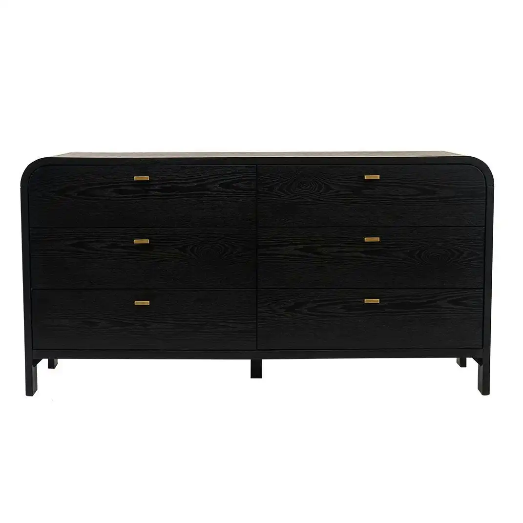 Chisholm 6 Drawer Chest - Black