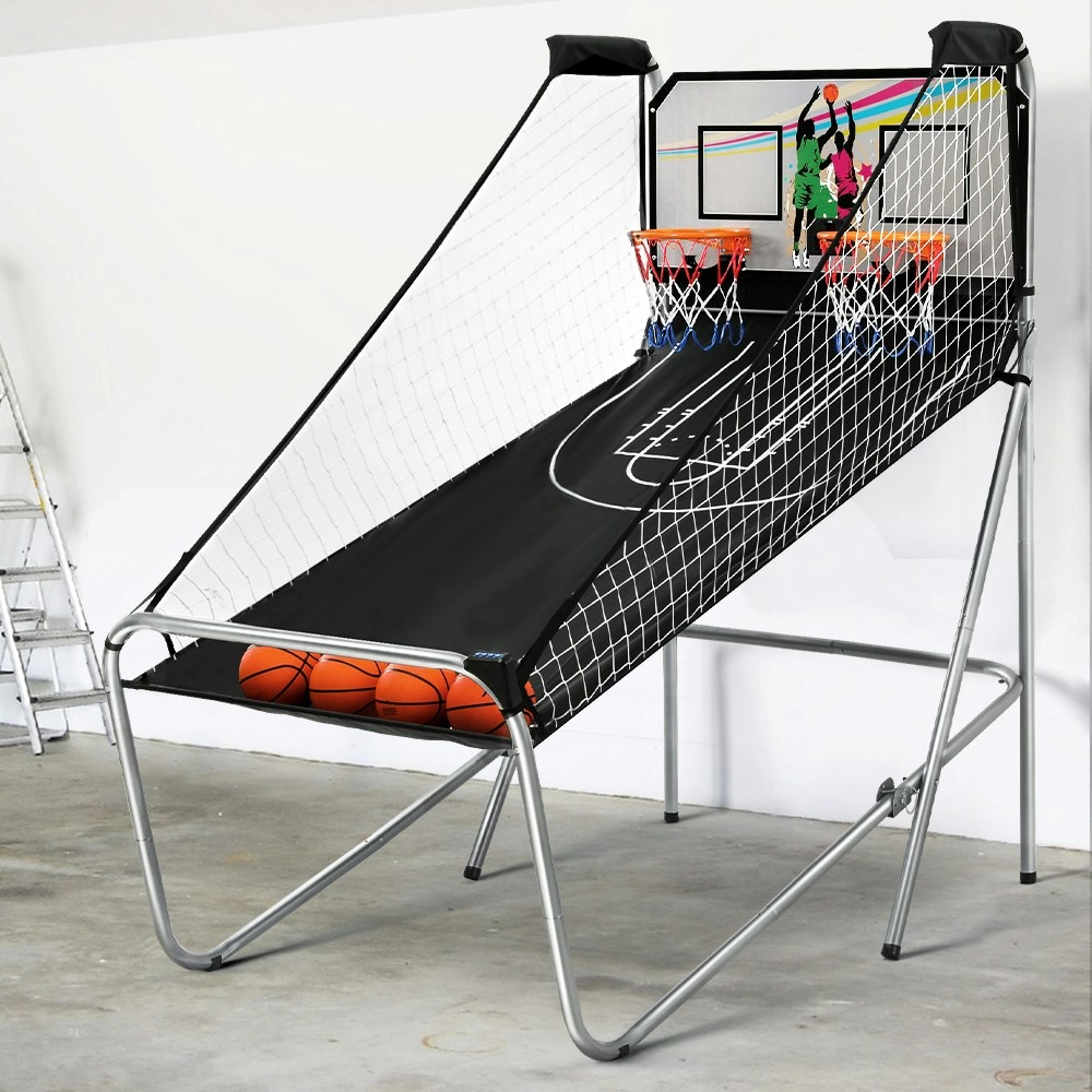 Basketball Arcade Game Electronic Scorer 8 Games Double Shoot Grey