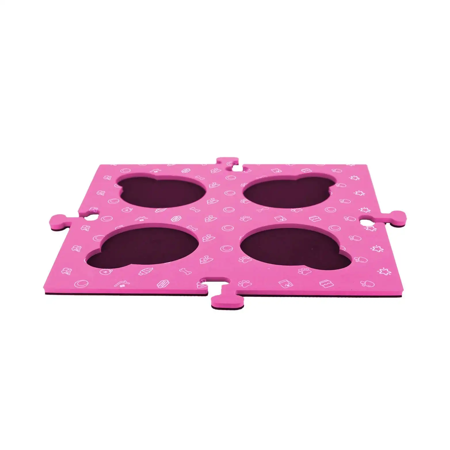 Tech4Pets Pink 2-Pack Talking Button Mat - Floor Protection