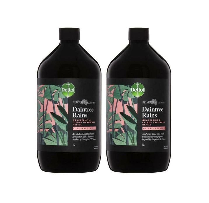 2 Pack Australian Heartland Collection Daintree Rains Handwash 1 L Refill