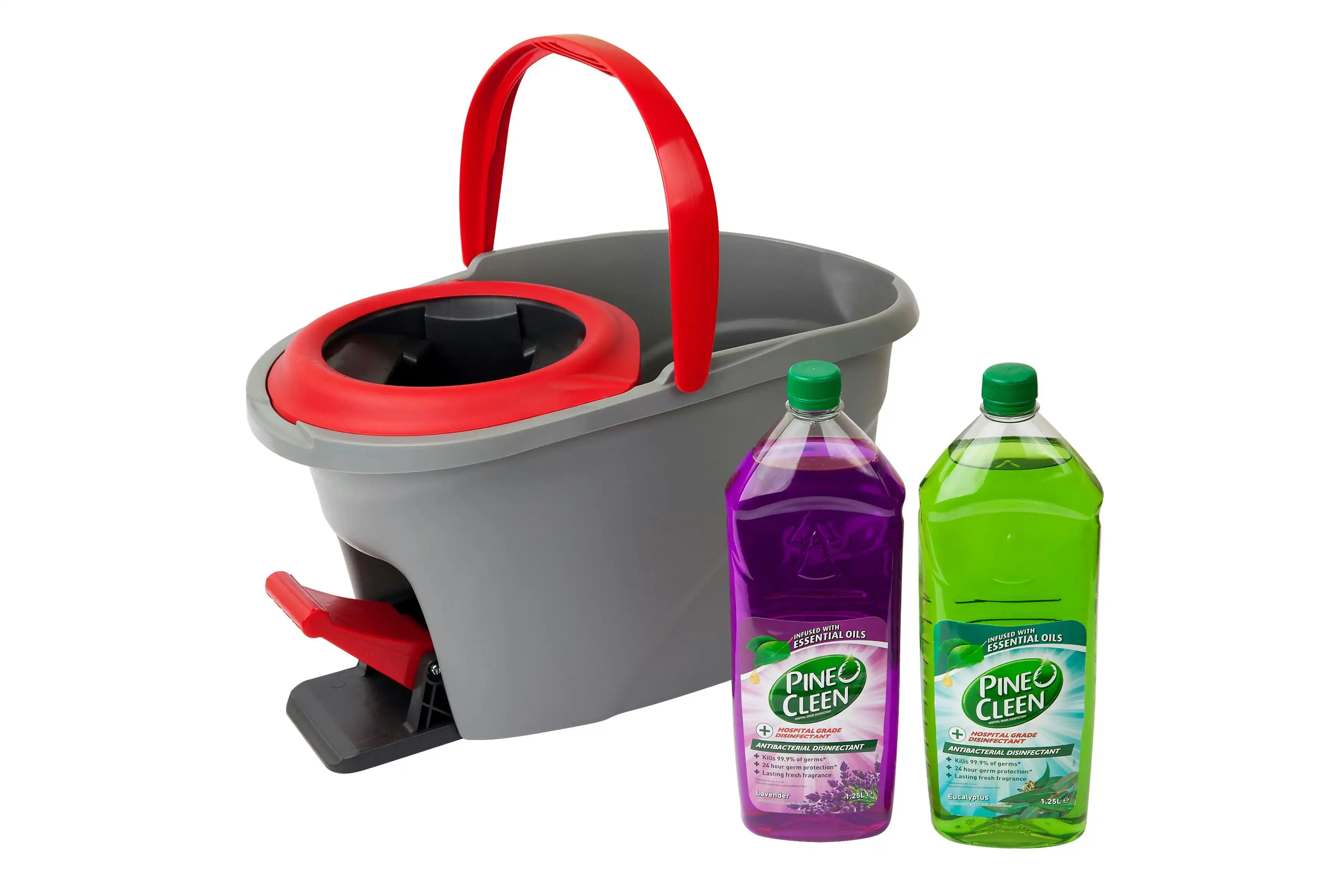 Vileda Premium 5 Spin Mop Bucket With Pine o Cleen