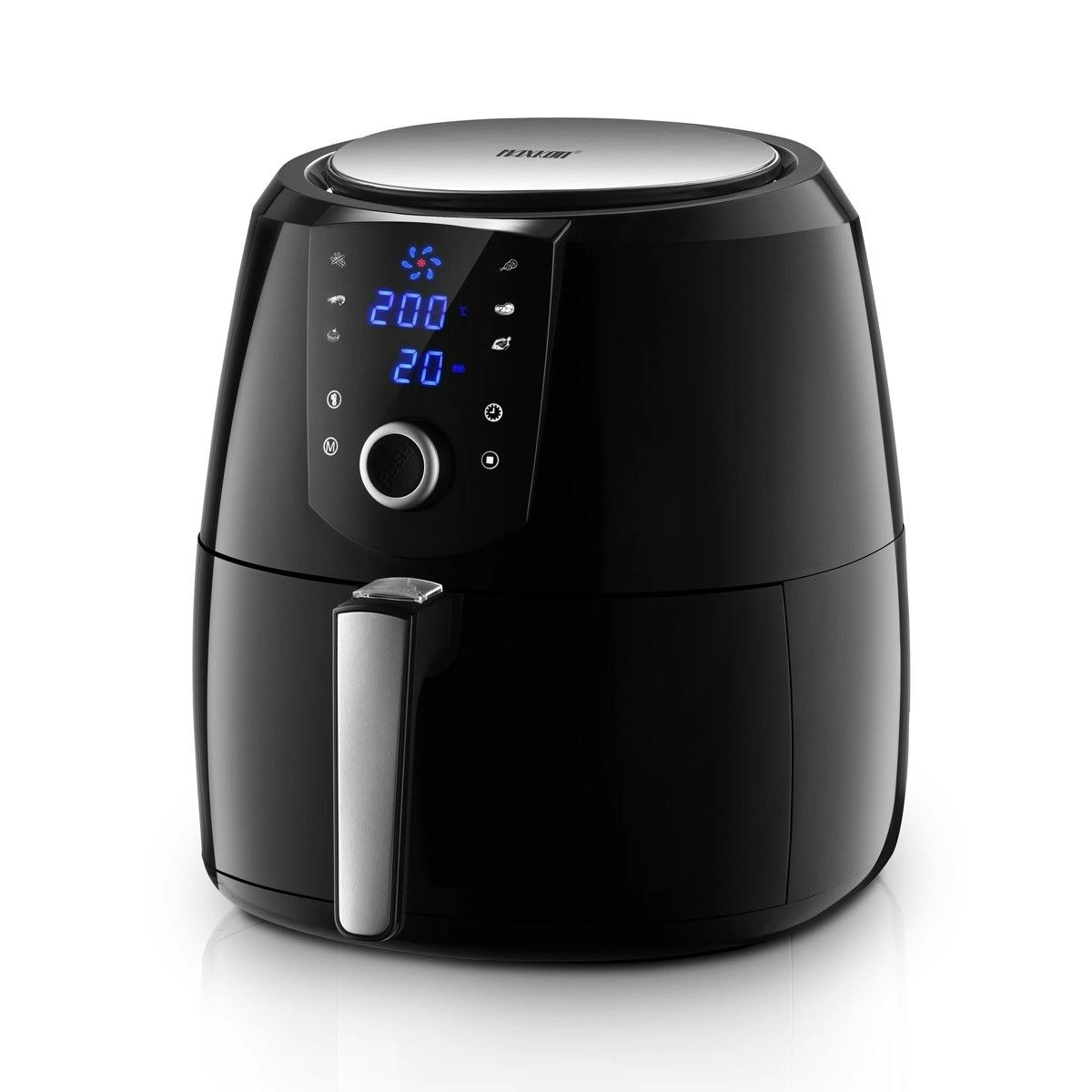 Maxkon  7L Air Fryer Health Cooker Low Oil Air circulation 12 Blades LCD Black With Warm Function