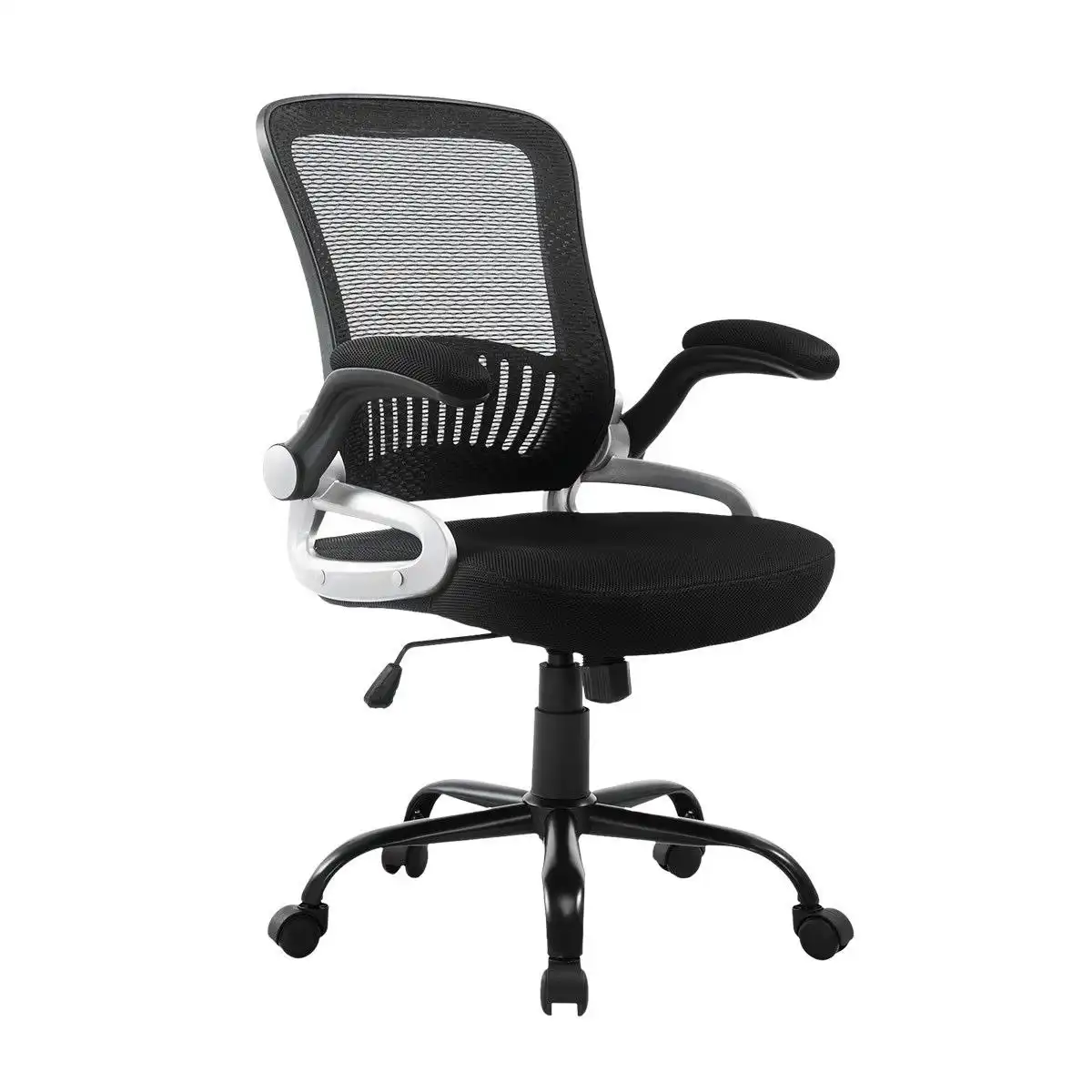 Ausway Ergonomic Mesh Office Chair Lumbar Support Adjustable Armrest Height Back Angle Black