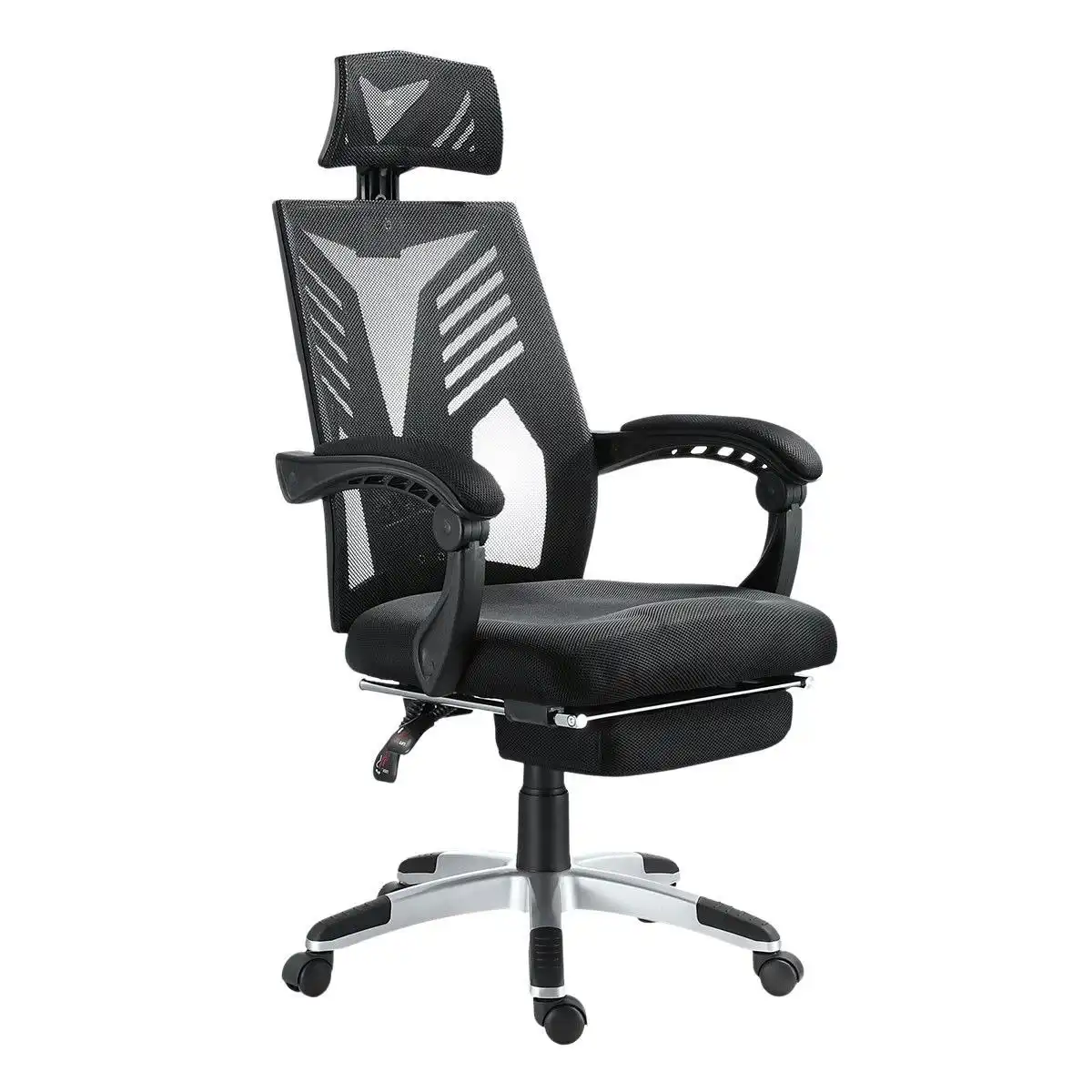 Ausway Executive High Back Mesh Office Computer Chair with Retractable Footrest
