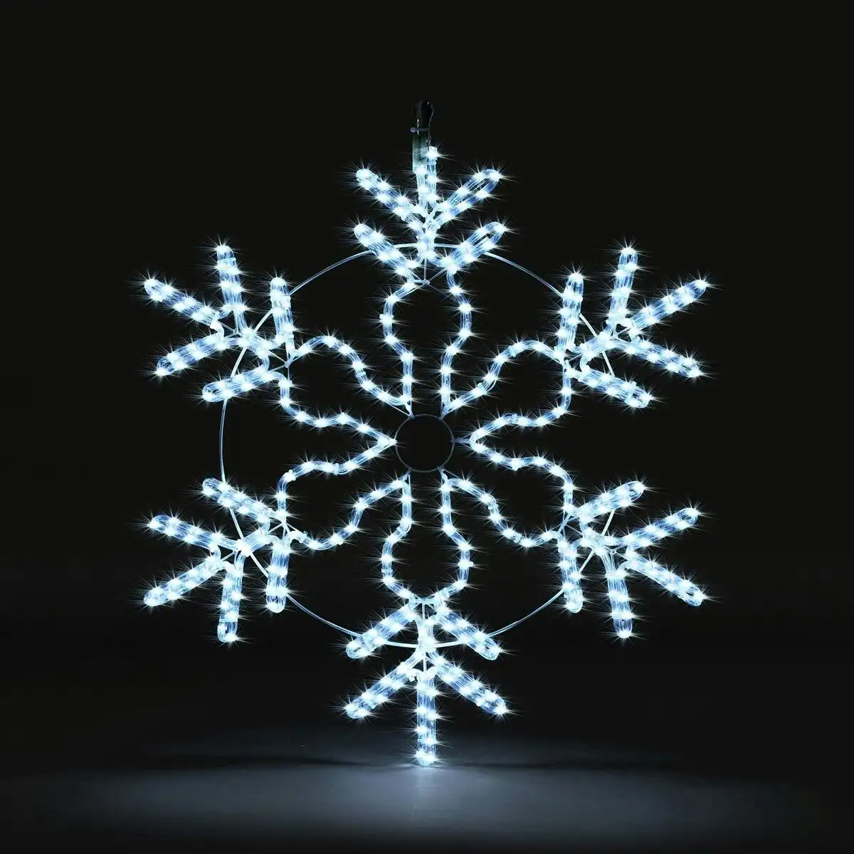 Solight  Christmas LED Light Snowflake Strip Rope Xmas Decoration Holiday Ornament Outdoor Indoor IP65 80x75cm M size