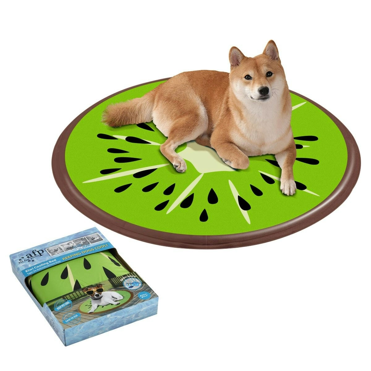 AFP  Kiwi Pattern Pet Dog Cat Cooling Gel Mat Pad 60X60X0.8CM