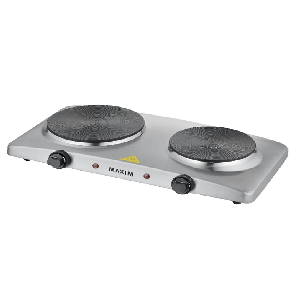 Maxim Kitchenpro 2400w Temperature Controlled Electric Portable Twin Hotplate