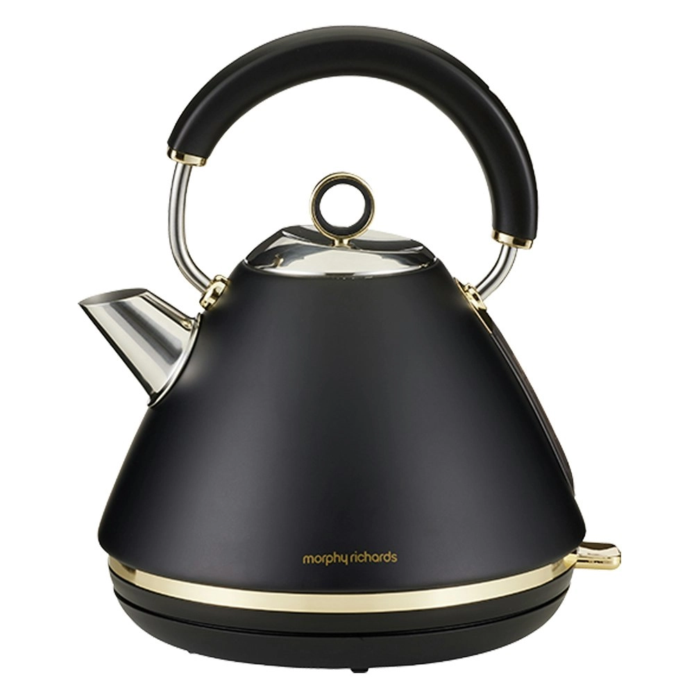 Morphy Richards Ascend 1.5L Electric Pyramid Kettle/Boiler 2200W Soft Gold/Black