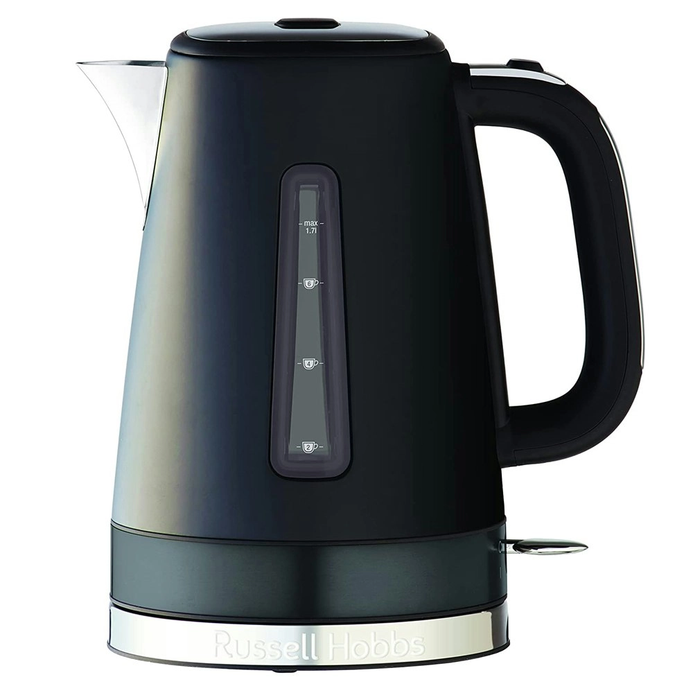 Russell Hobbs RHK92BLK Electric Brooklyn 1.7L/24cm Kettle Water Boiler Jug Black