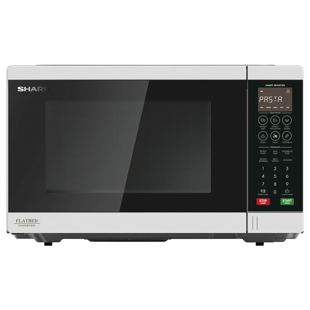 Sharp SM327FHW 32L Inverter Microwave Oven 1200W Flatbed Kitchen/Food Black