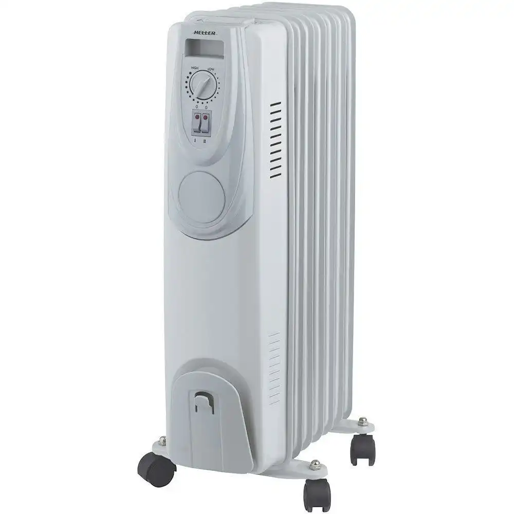 Heller HOIL7 1500W Electric Portable 7 Fin Oil Heater/Column/Castor Wheels