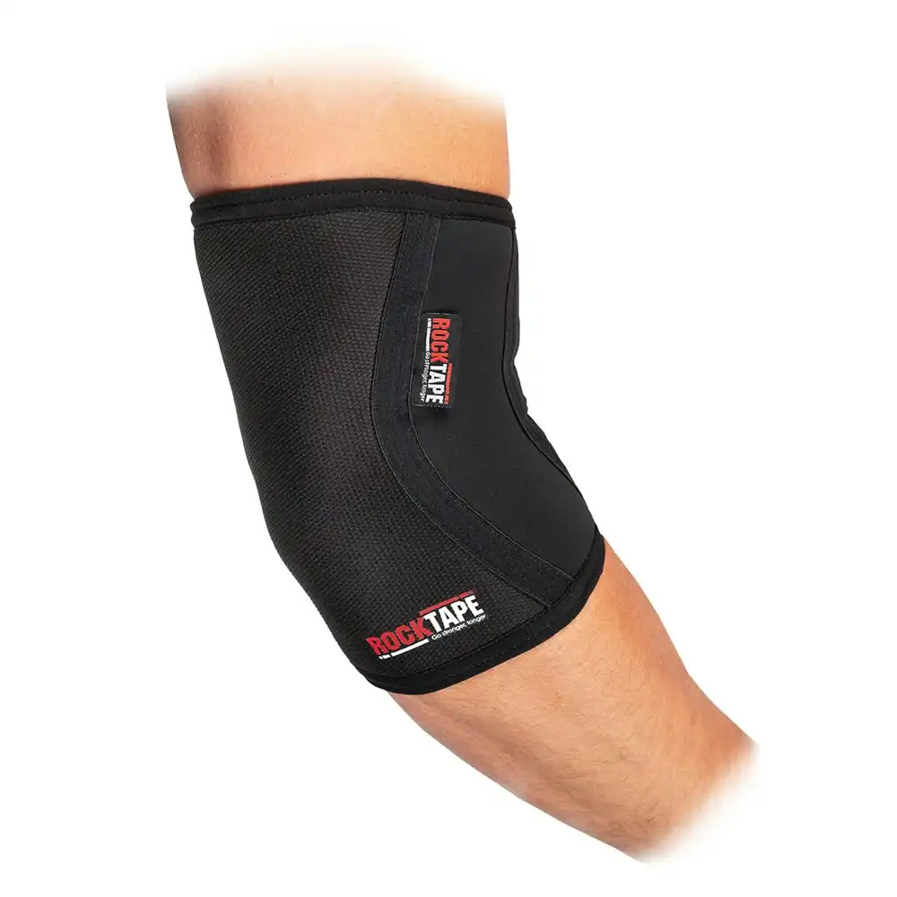 Rocktape Large Assassins Protect Elbow Support/Stability Sleeves Compression BK