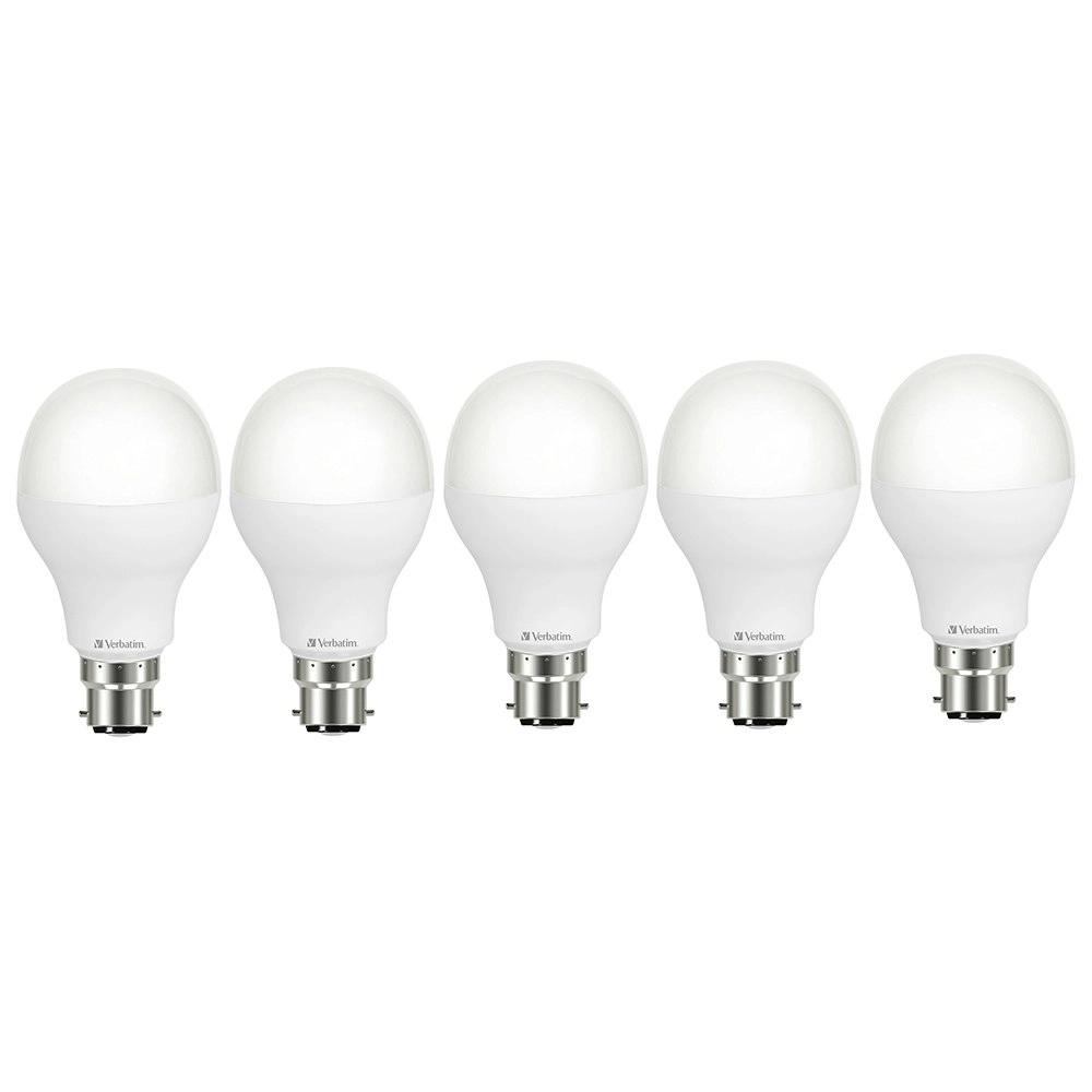 5x Verbatim B22 Bayonet Warm WHT Classic A Dimmable Light Globe 14W/1550lm/3000K