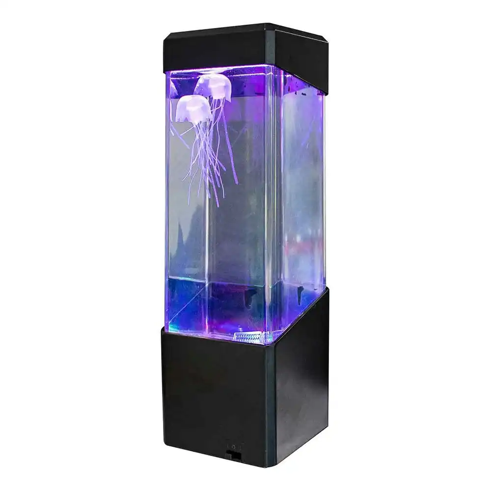 Led Novelty Aquarium Party Decor Jelly Fish Lava Lamp Bedroom Light Up Toy Set