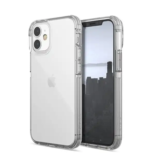 X-Doria Raptic Shockproof 5.4" Mobile Case/Cover For Apple iPhone 12 Mini Clear