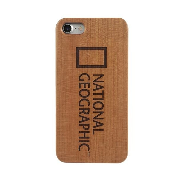 National Geographic Nature Wooden Case Protection For iPhone 7/8+ Cherry Wood