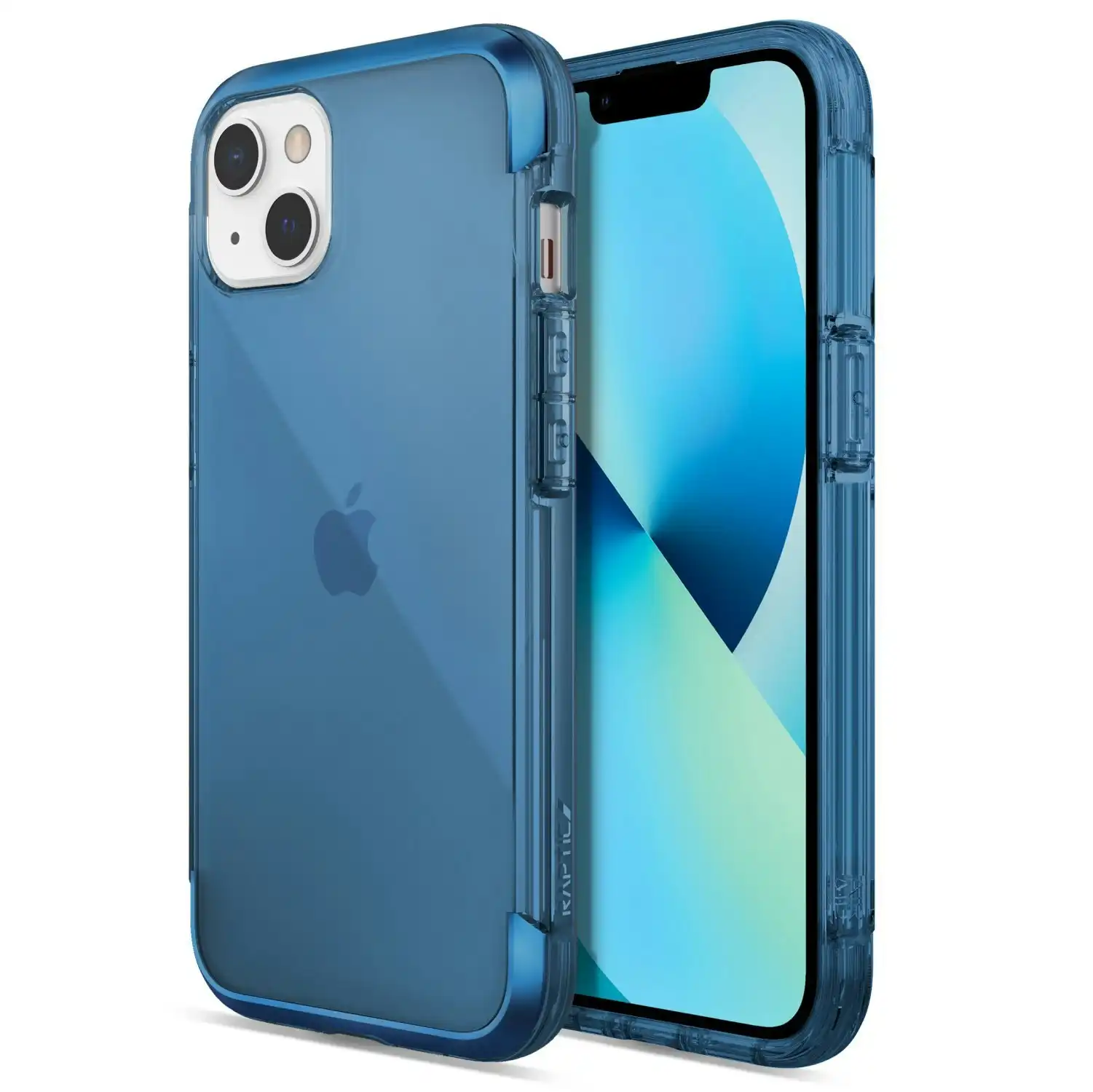 X-Doria Raptic Air Shockproof Slim Mobile Case/Cover For Apple iPhone 13 Blue