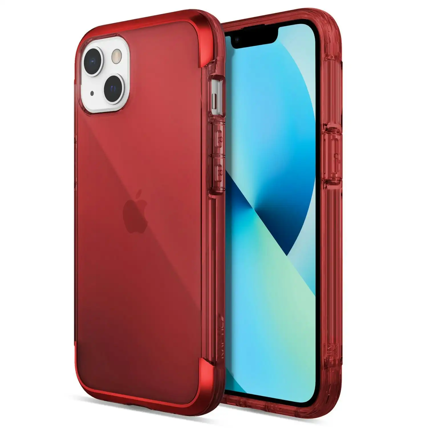 X-Doria Raptic Air Shockproof Slim Mobile Case/Cover For Apple iPhone 13 Red