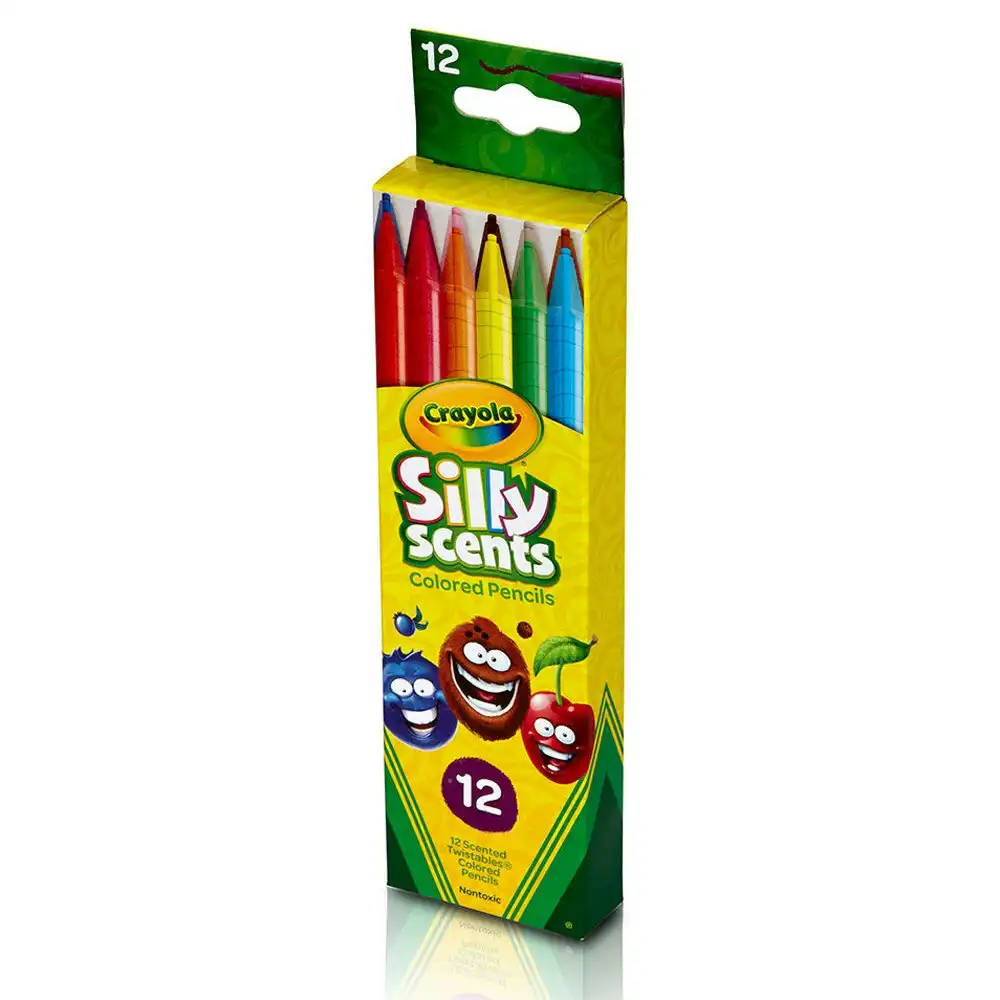 12pc Crayola Silly Scents Twistables Coloured Pencils Drawing Art/Craft Kids 5y+