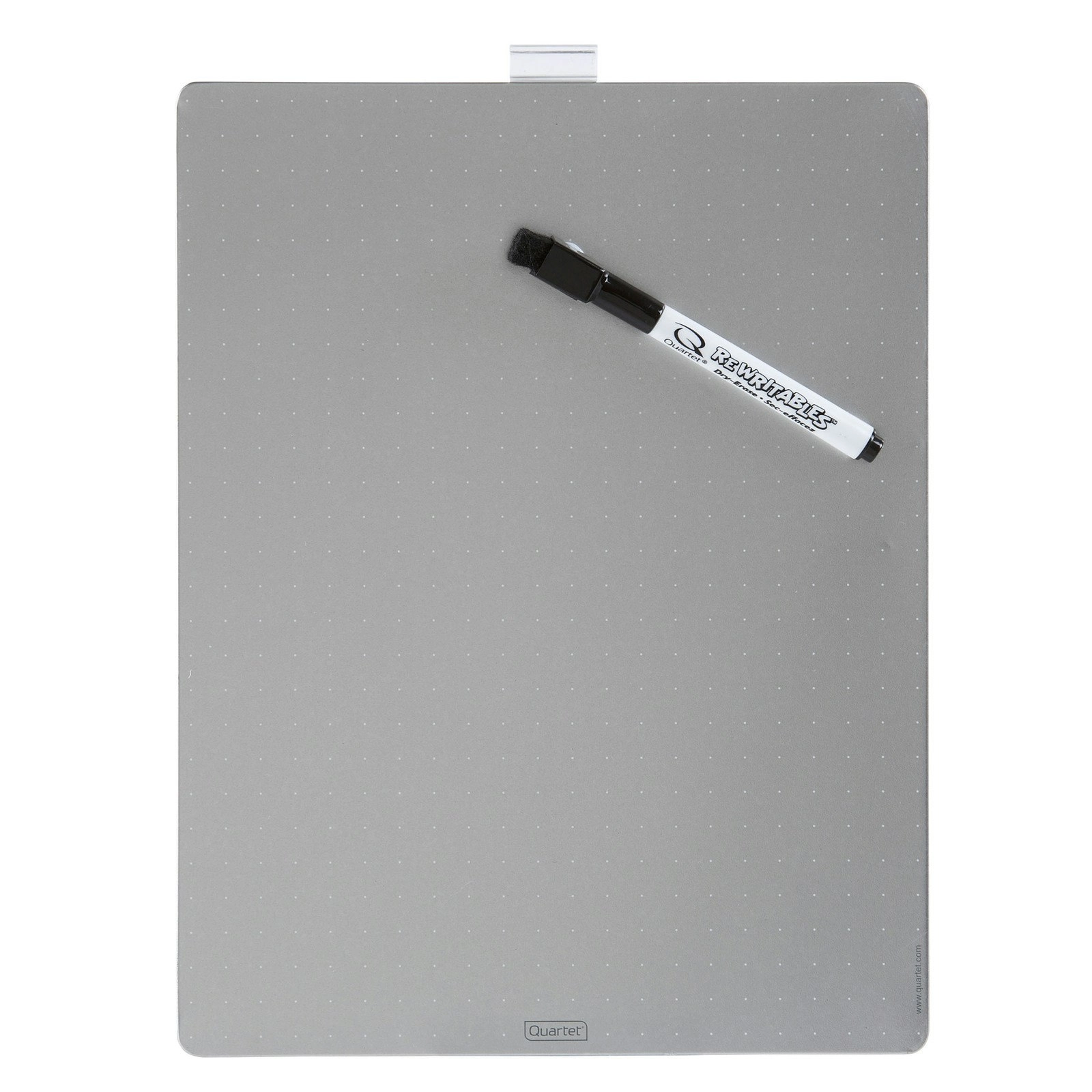 Quartet Frameless 21.6x28cm Magnetic Tile Board Stationery w/ Marker Silver