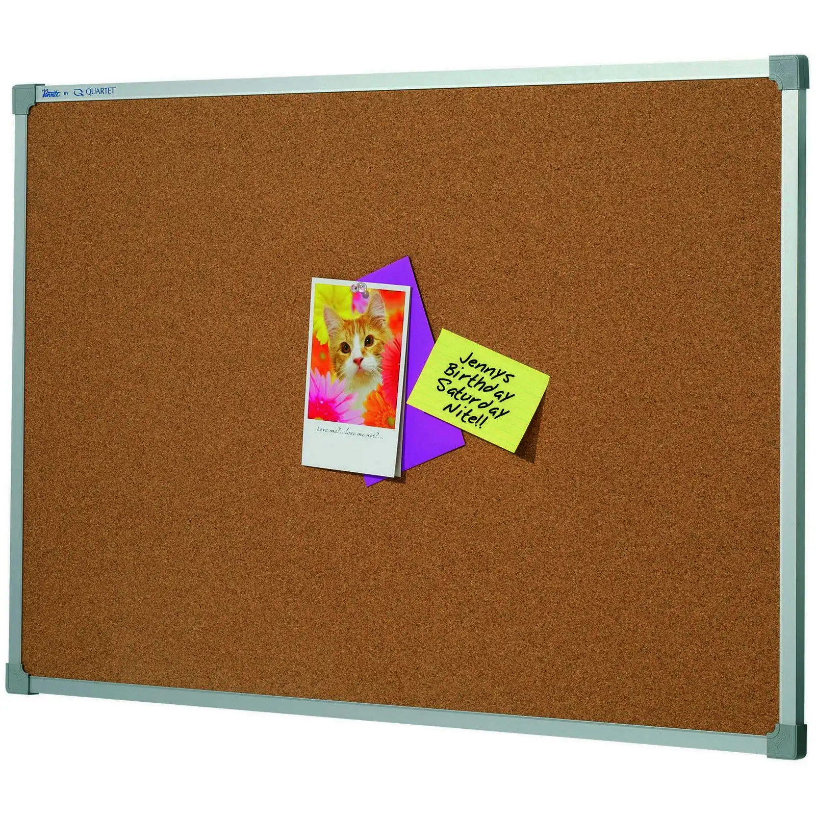 Quartet Penrite 90x60cm Corkboard Office/School Pin Board w/ Aluminium Frame