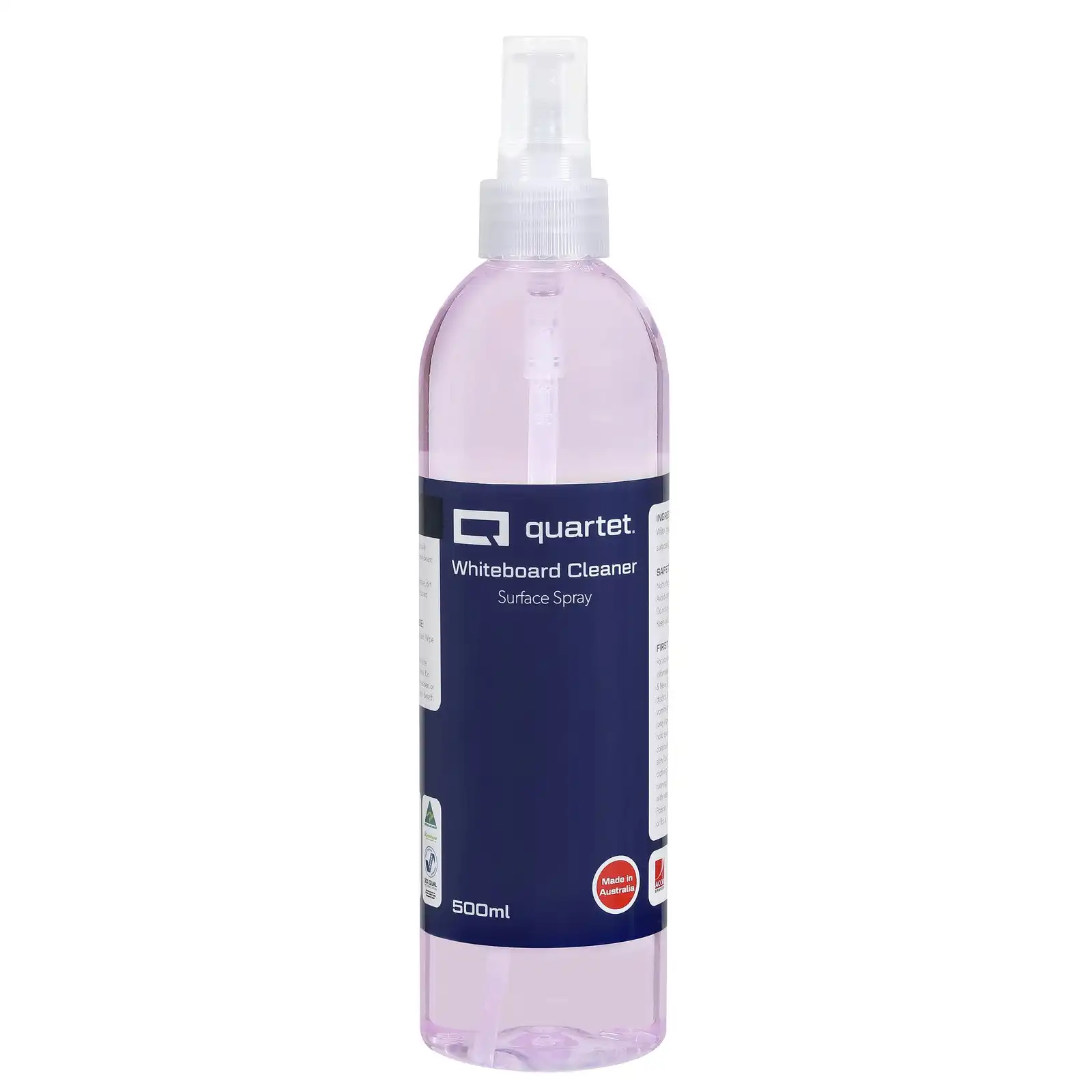 Quartet 500ml Surface Cleaner Liquid Spray Ink Remover For Dry-Erase Whiteboard