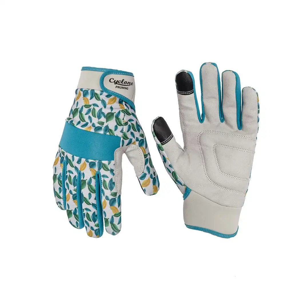 Cyclone Size Medium Gardening/Pruning Gloves Floral Pattern Suits Touch Screen