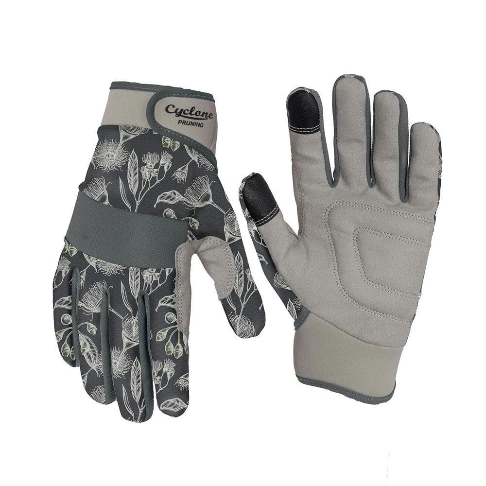 Cyclone Size Small Gardening/Pruning Gloves Touch Screen Compatible Grey