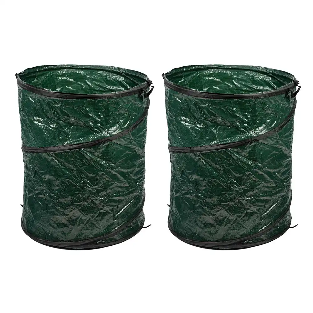 2x Gardenmaster Reusable Durable Pop Up Waste Gardening Bag Heavy Duty 174L
