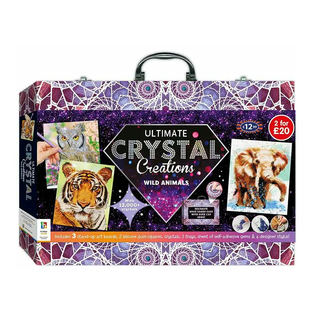 Art Maker Ultimate Crystal Creations Carry Case: Amazing Animals Craft Kit