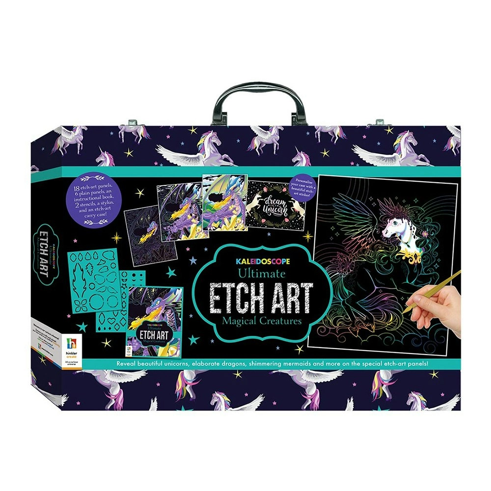 Kaleidoscope Ultimate Etch Art Carry Case Magical Creatures Art/Craft 6y+