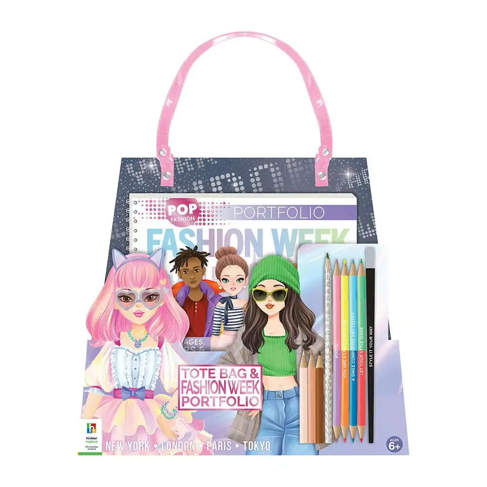 Kaleidoscope Pop Fashion Fashion Week Tote Bag and Portfolio Craft Kit 6y+