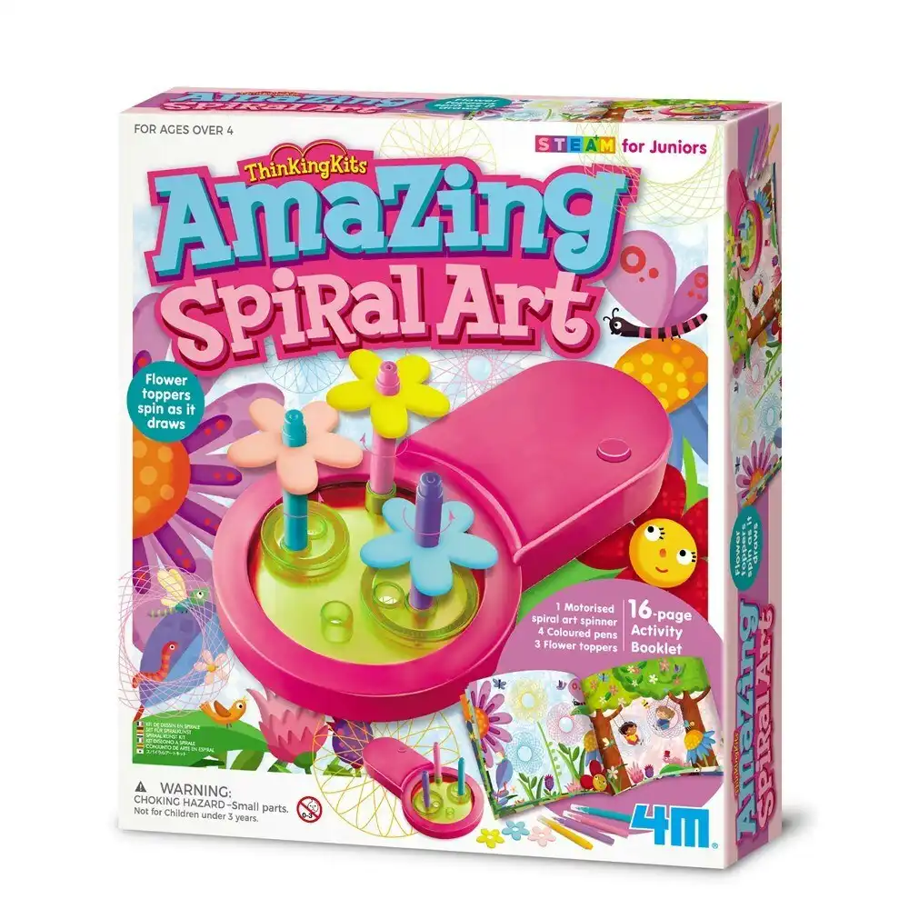 4M ThinkingKits Amazing Spiral Art Kids/Children Activity Craft Booklet 5y+