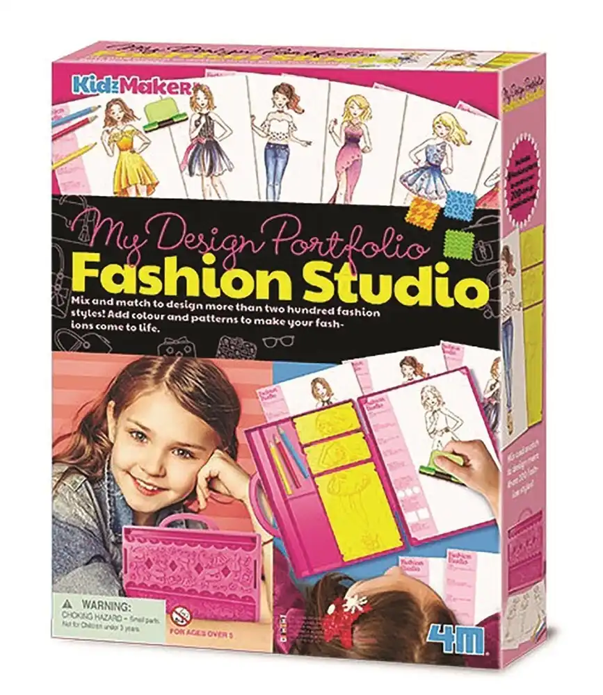 4M KidzMaker My Design Portfolio Fashion Studio Kids/Children Activity Art 5y+