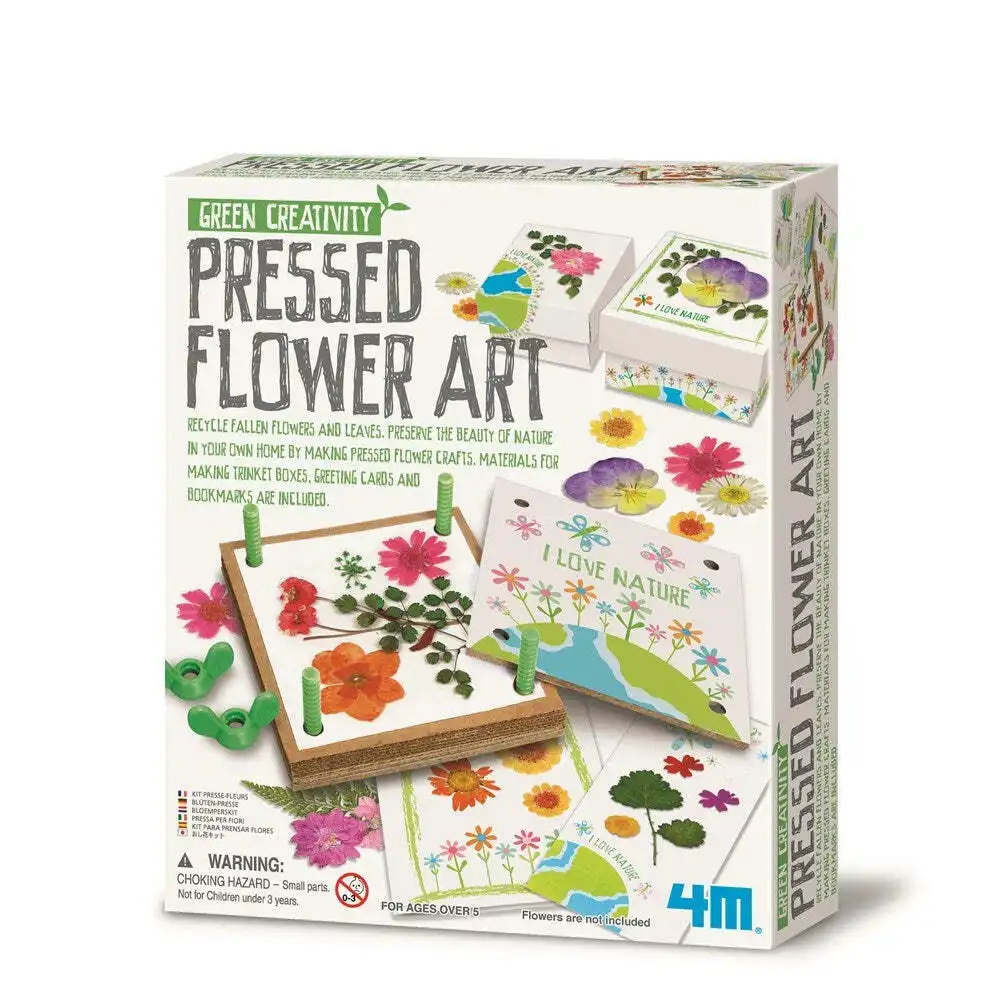 4M Green Creativity Pressed Flower DIY Make Your Own Art/Craft Kids/Children 5y+