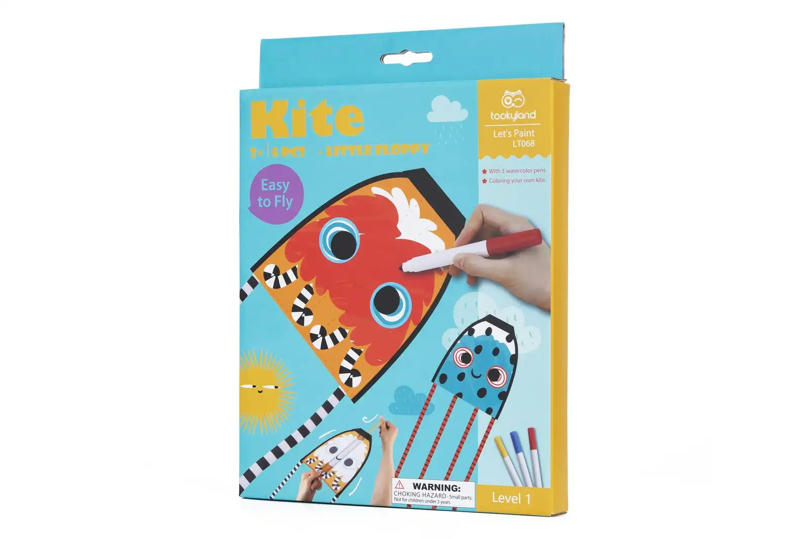 5pc Tookyland Kids Kite Little Floppy Colour Your Own Art/Craft Kit Set Toy 3+