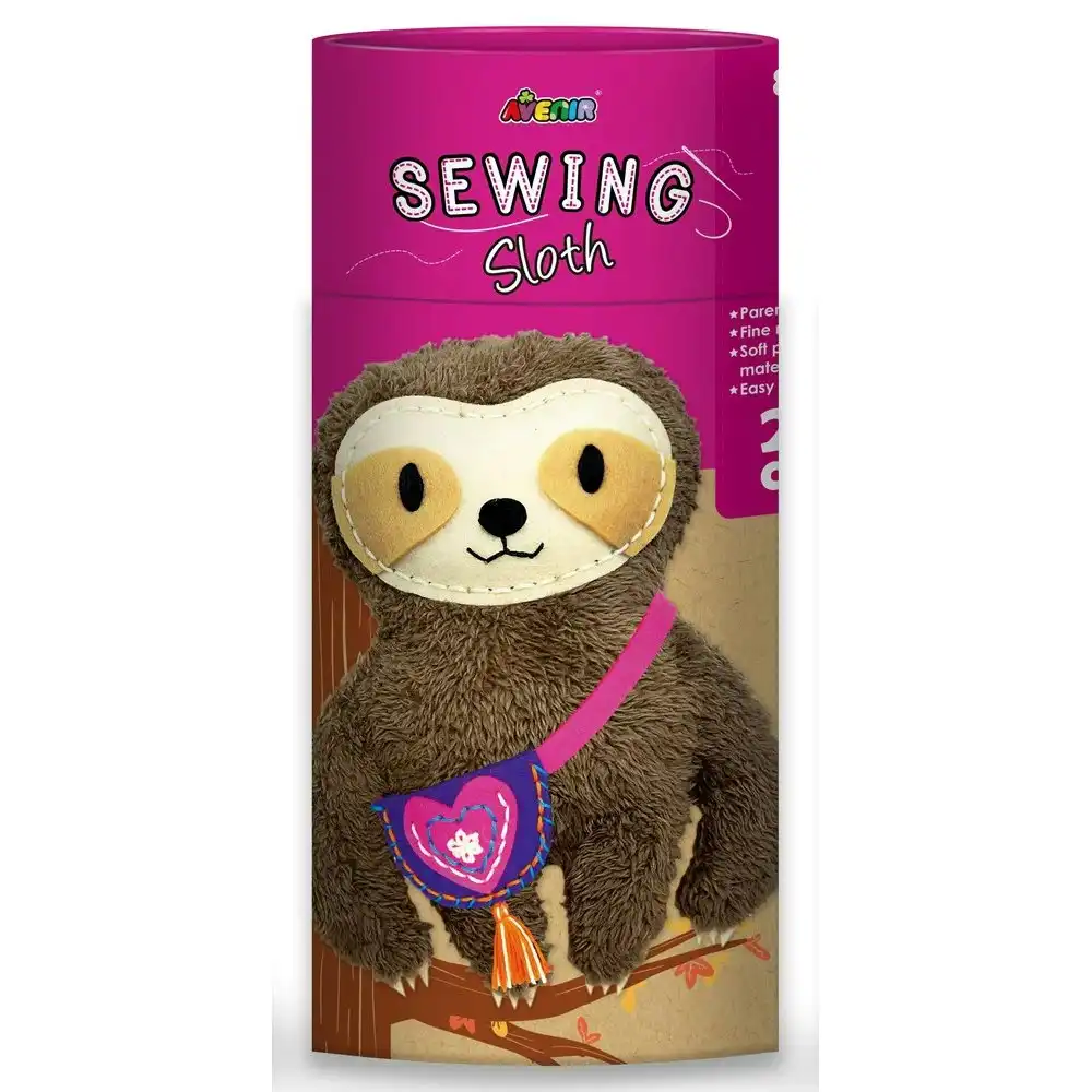 Avenir Sewing Kit Soft Plush Doll Sloth Kids/Children Fun Craft Activity 6y+