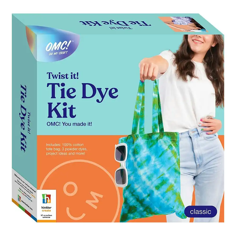 Omc! Oh My Craft Twist It Tie Dye Kit Art And Craft Activity Kit Project 10y+