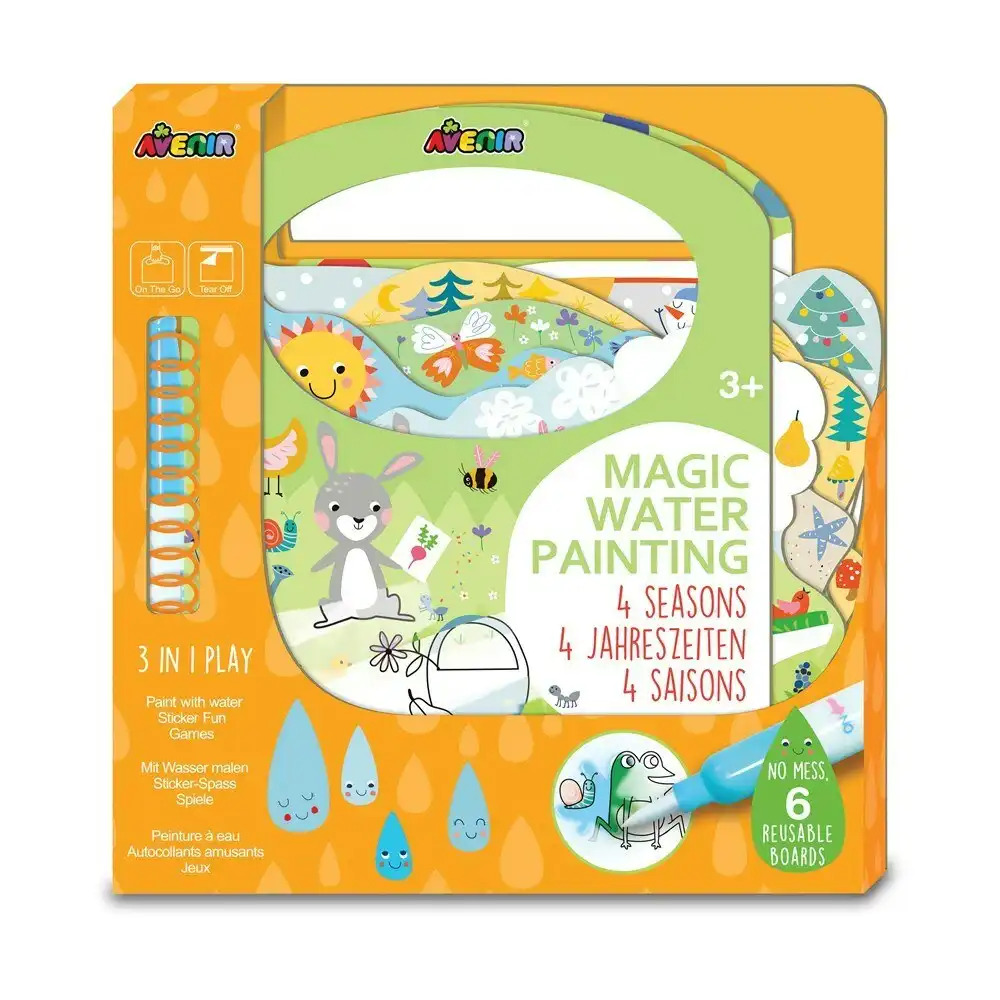 Avenir Magic Water Painting 4 Seasons Art/Craft Kids/Toddler Activity Kit 3y+