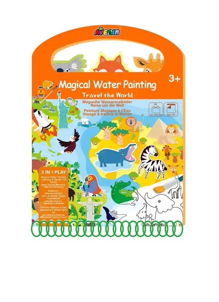 Avenir Magical Water Painting Travel The World Fun Kids/Children Activity 3y+