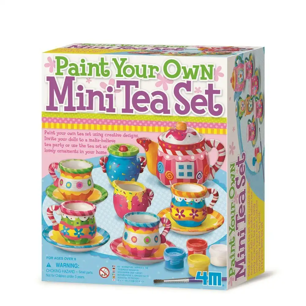 4M Creative Craft Paint Your Own Mini Tea Cup Set Kids/Children DIY Art 8y+