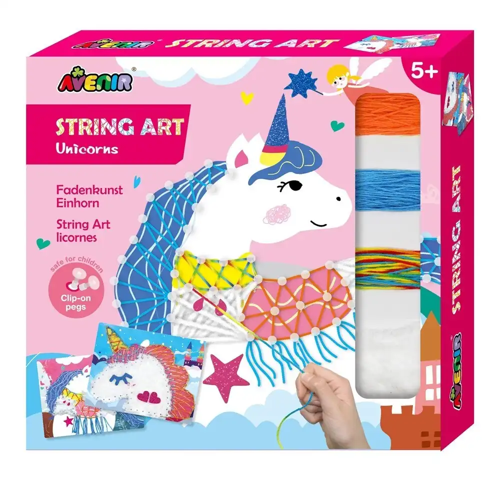 Avenir String Art Unicorn Stickers Kids/Children Craft Kit Activity Fun 5y+