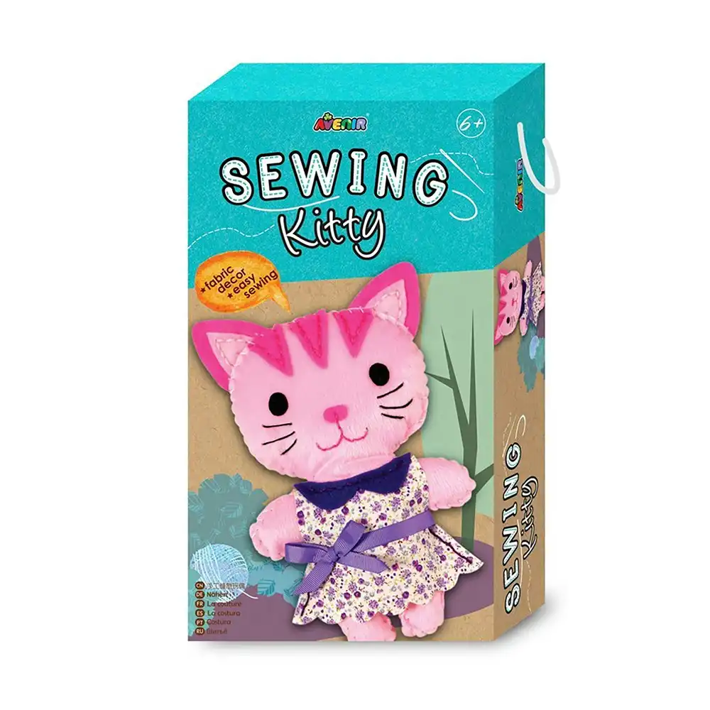 Avenir Sewing Fabric/Yarn Kitty Doll Creative Fun Art/Craft Kit Kids Toy 6y+